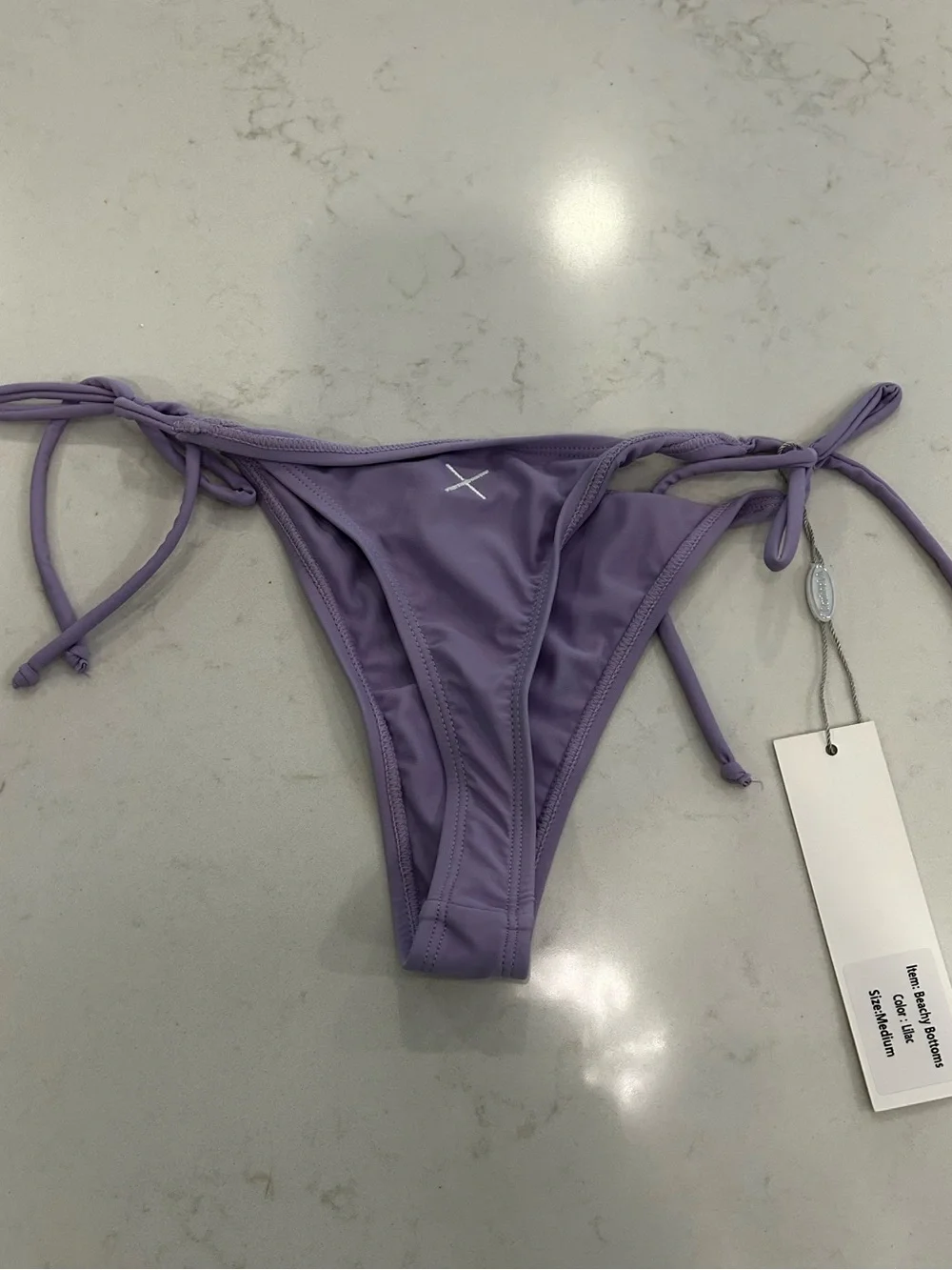Boutine LA Tie-Side Lilac Beachy Bikini Bottom - NWT